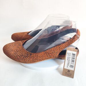 Toms Spotted Orange and Black Loafers